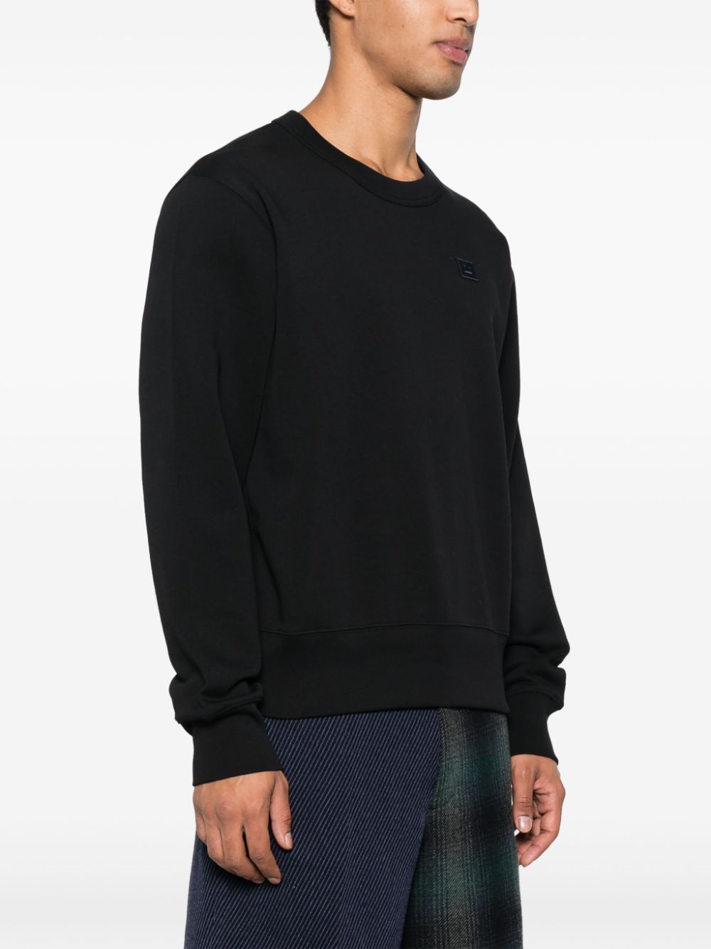 Acne Studios logo-appliqué jersey sweatshirt - Image 4