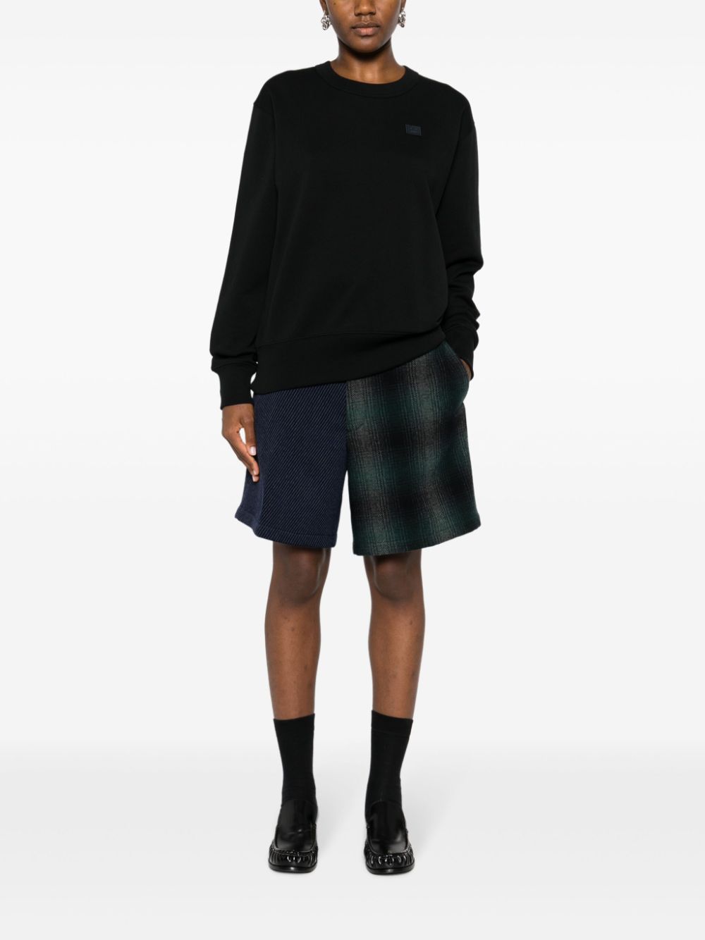 Acne Studios logo-appliqué jersey sweatshirt - Image 3