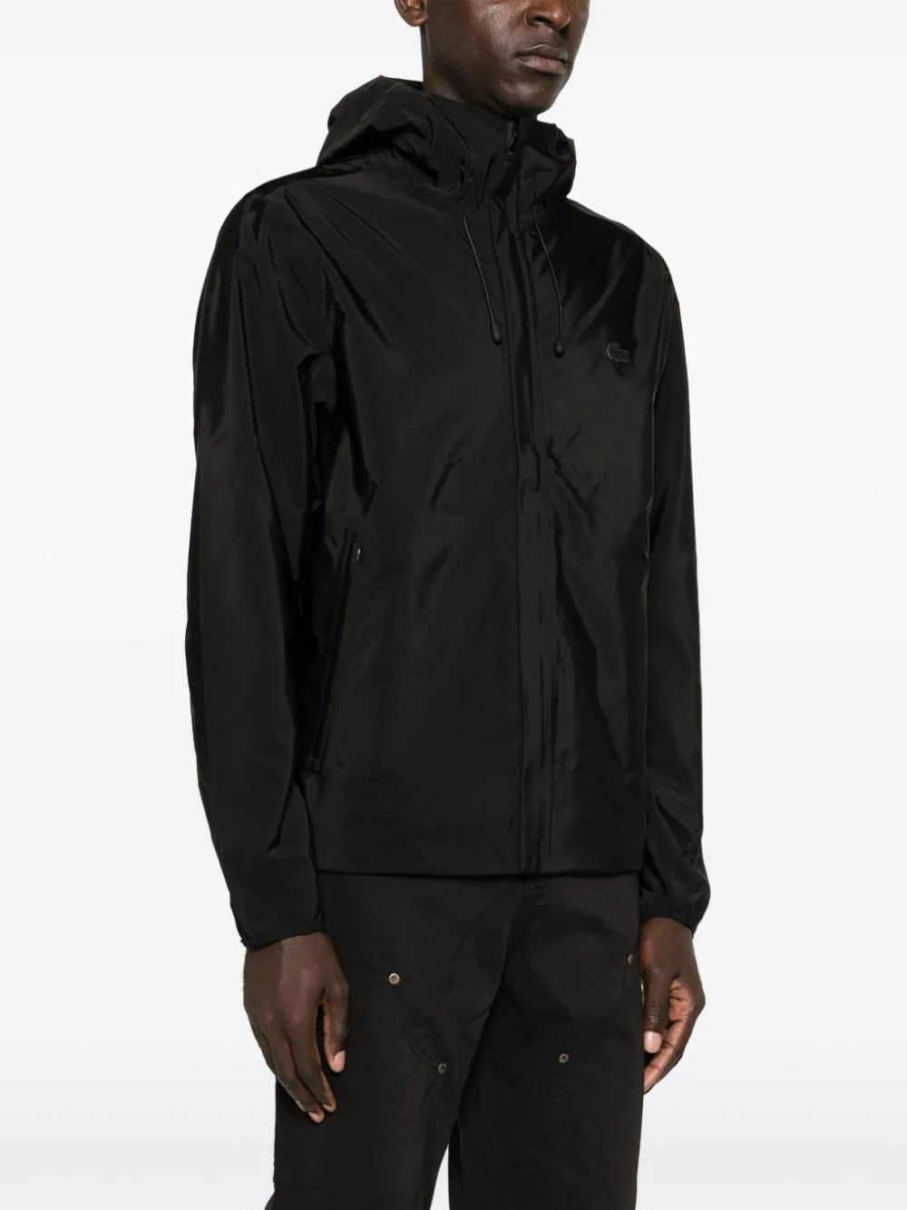 Lacoste logo-patch waterproof hooded jacket - Image 3