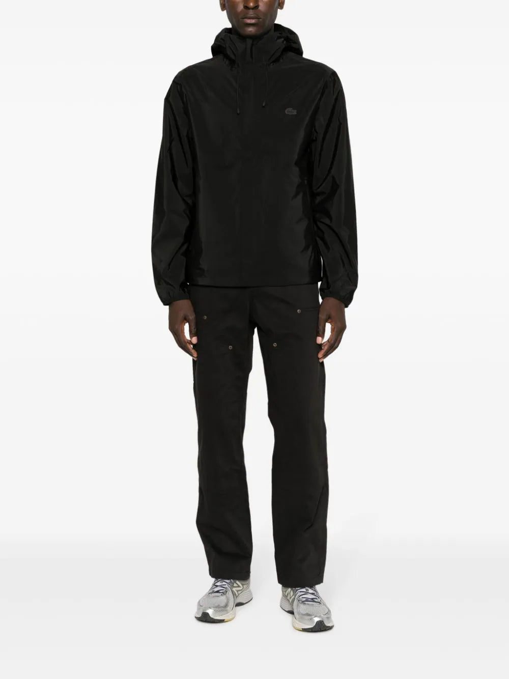 Lacoste logo-patch waterproof hooded jacket - Image 2