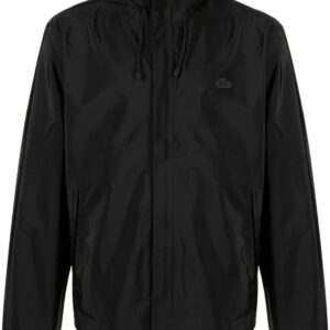 Lacoste logo-patch waterproof hooded jacket