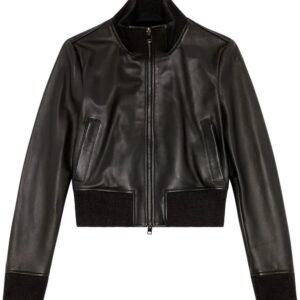 Diesel  L-Hung logo-embossed leather jacket