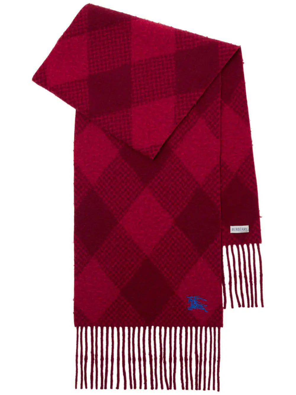 Burberry argyle check-pattern wool scarf