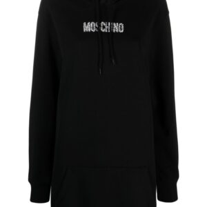 Moschino logo-embellished hoodie dress