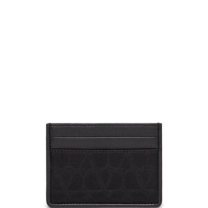 Valentino Garavani Toile Iconographe leather cardholder