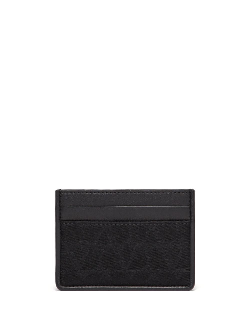Valentino Garavani Toile Iconographe leather cardholder