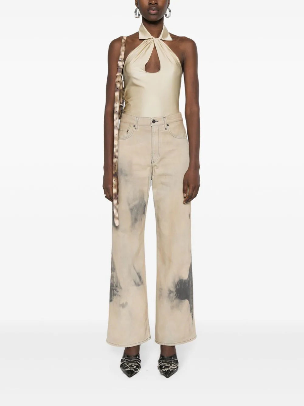 Acne Studios bleached-effect wide-leg jeans - Image 2