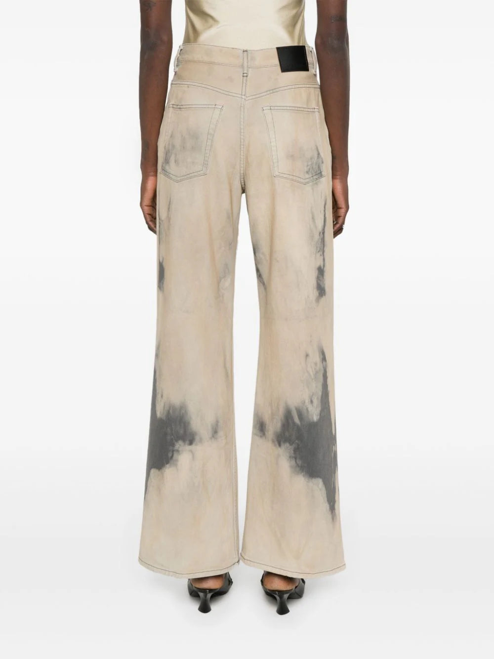 Acne Studios bleached-effect wide-leg jeans - Image 4