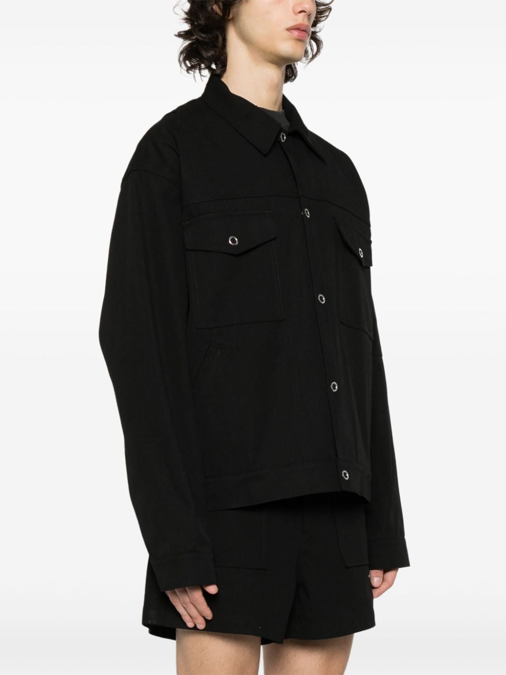 Acne Studios classic-collar shirt jacket - Image 3