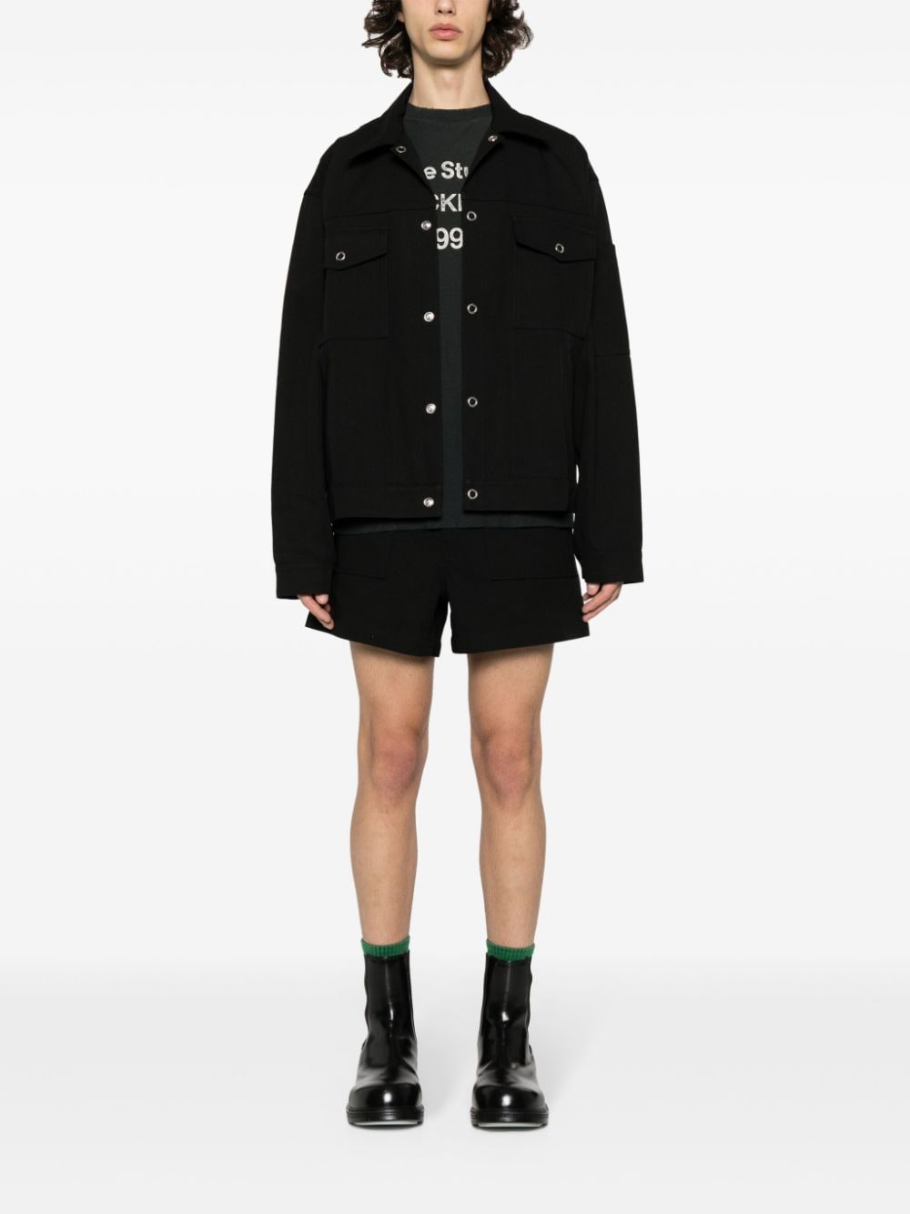 Acne Studios classic-collar shirt jacket - Image 2