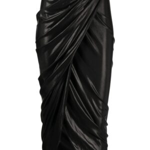 Rick Owens Lilies high-waisted draped skirt