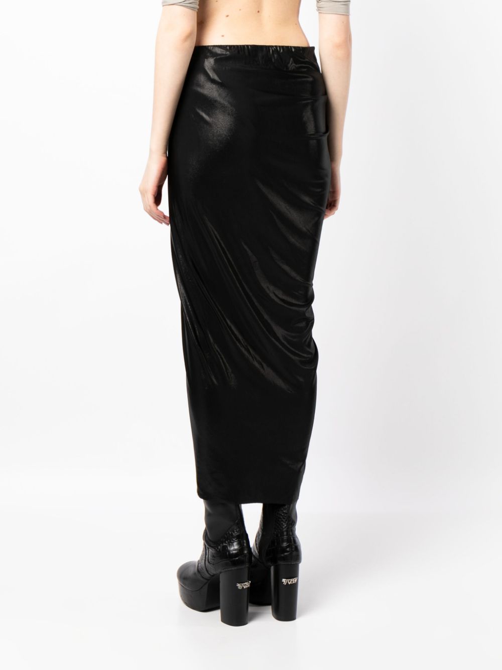 Rick Owens Lilies high-waisted draped skirt - Image 4