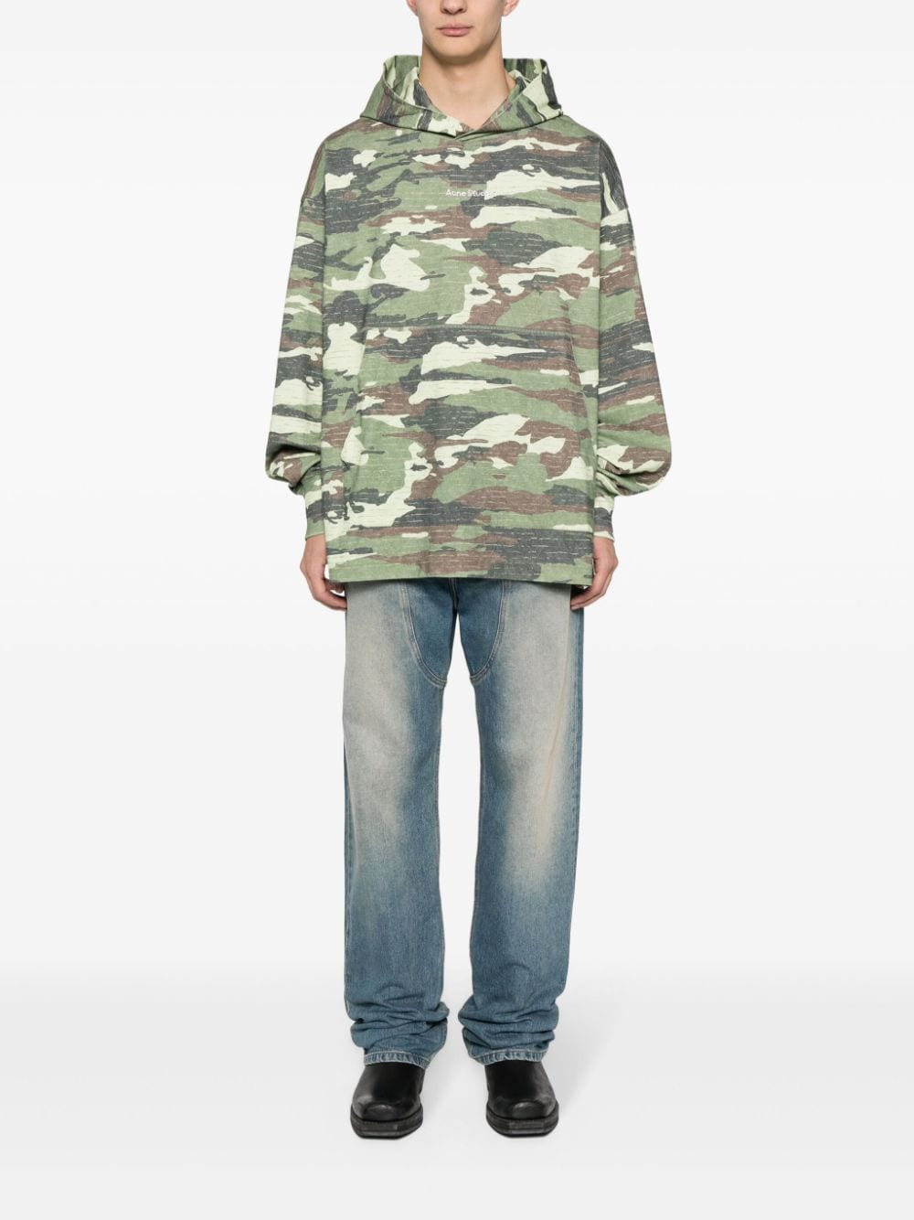 Acne Studios abstract-print hoodie - Image 2