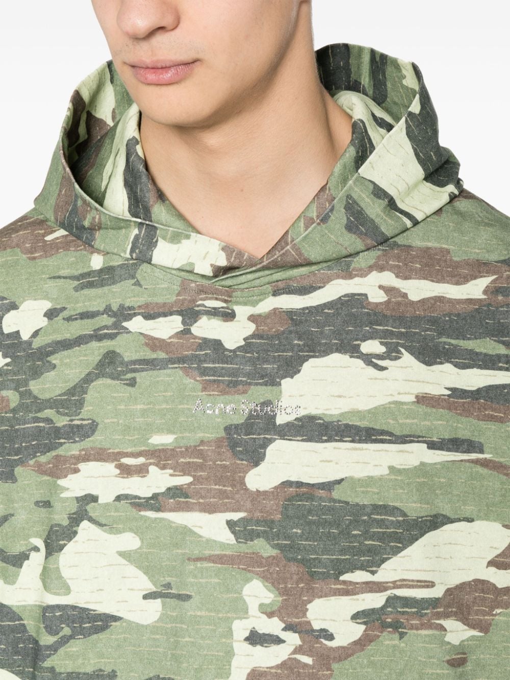 Acne Studios abstract-print hoodie - Image 5