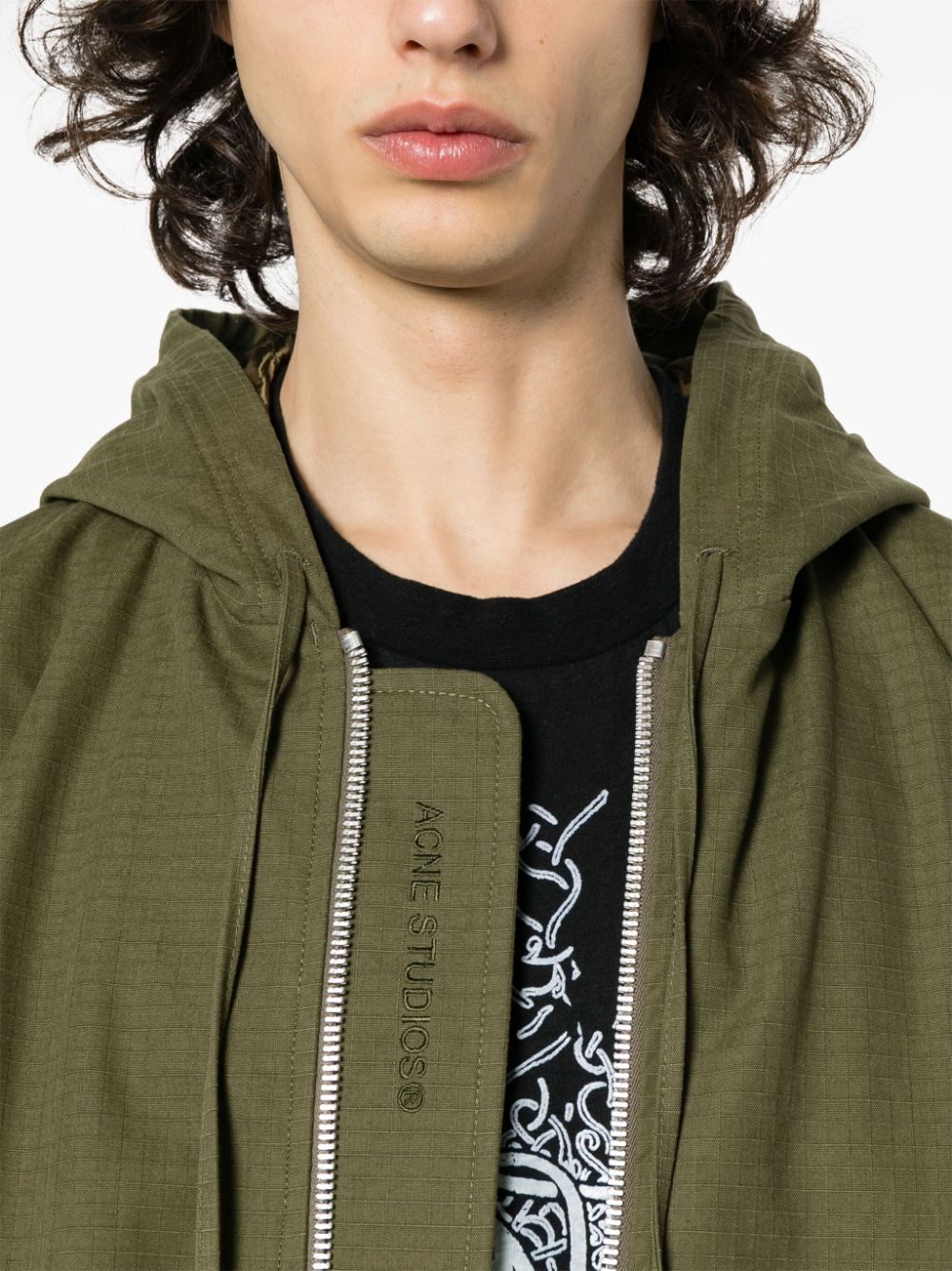 Acne Studios ripstop padded hooded jacket - Image 3