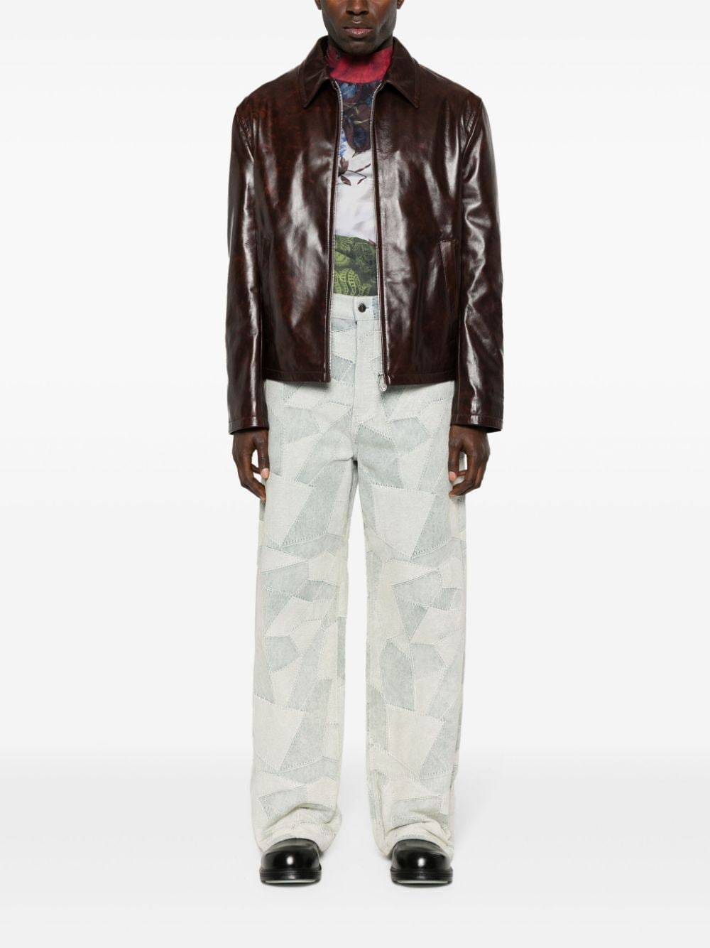 Acne Studios zip-up leather jacket - Image 5