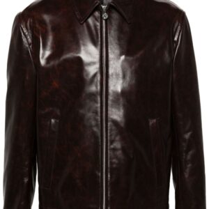 Acne Studios zip-up leather jacket