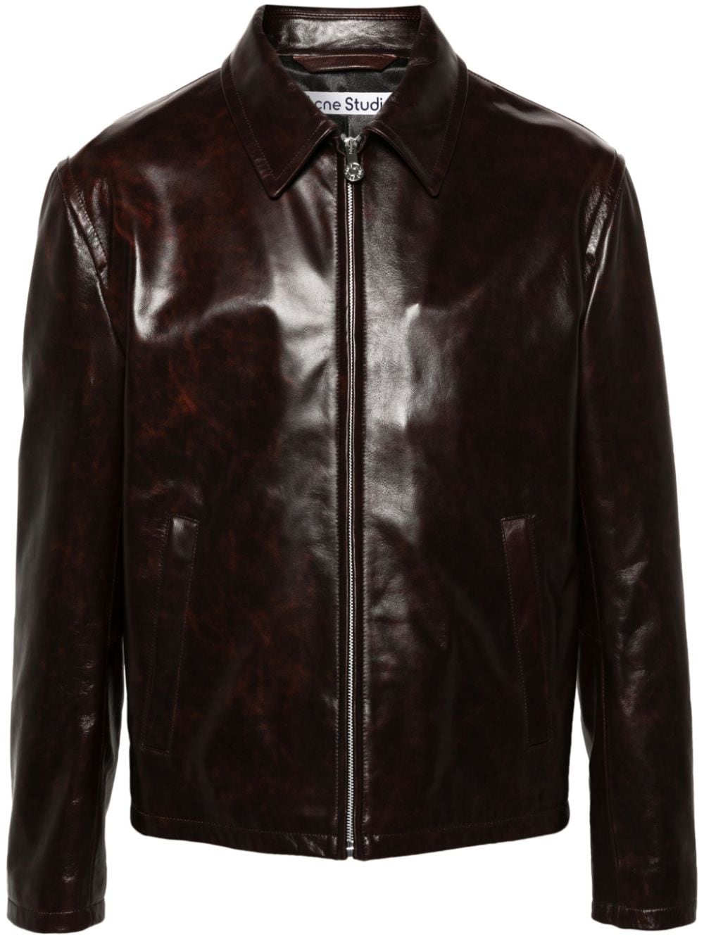 Acne Studios zip-up leather jacket
