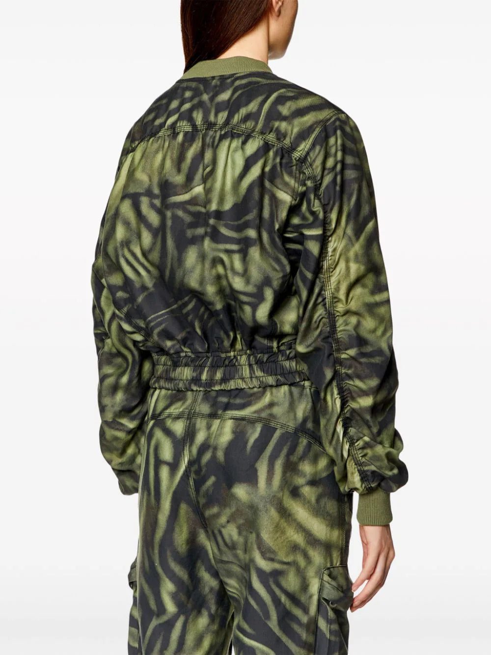 Diesel G-Khlow zebra-print bomber jacket - Image 4