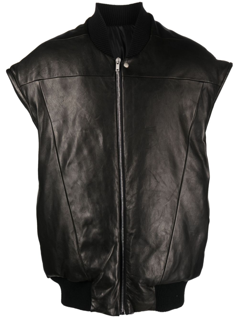 Rick Owens Jumbo Flight padded leather jacket