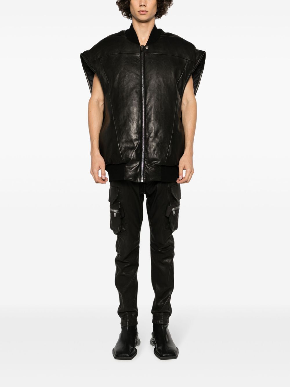 Rick Owens Jumbo Flight padded leather jacket - Image 2
