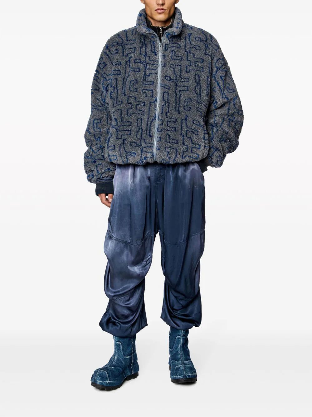 Diesel S-Luck fleece bomber jacket - Image 2