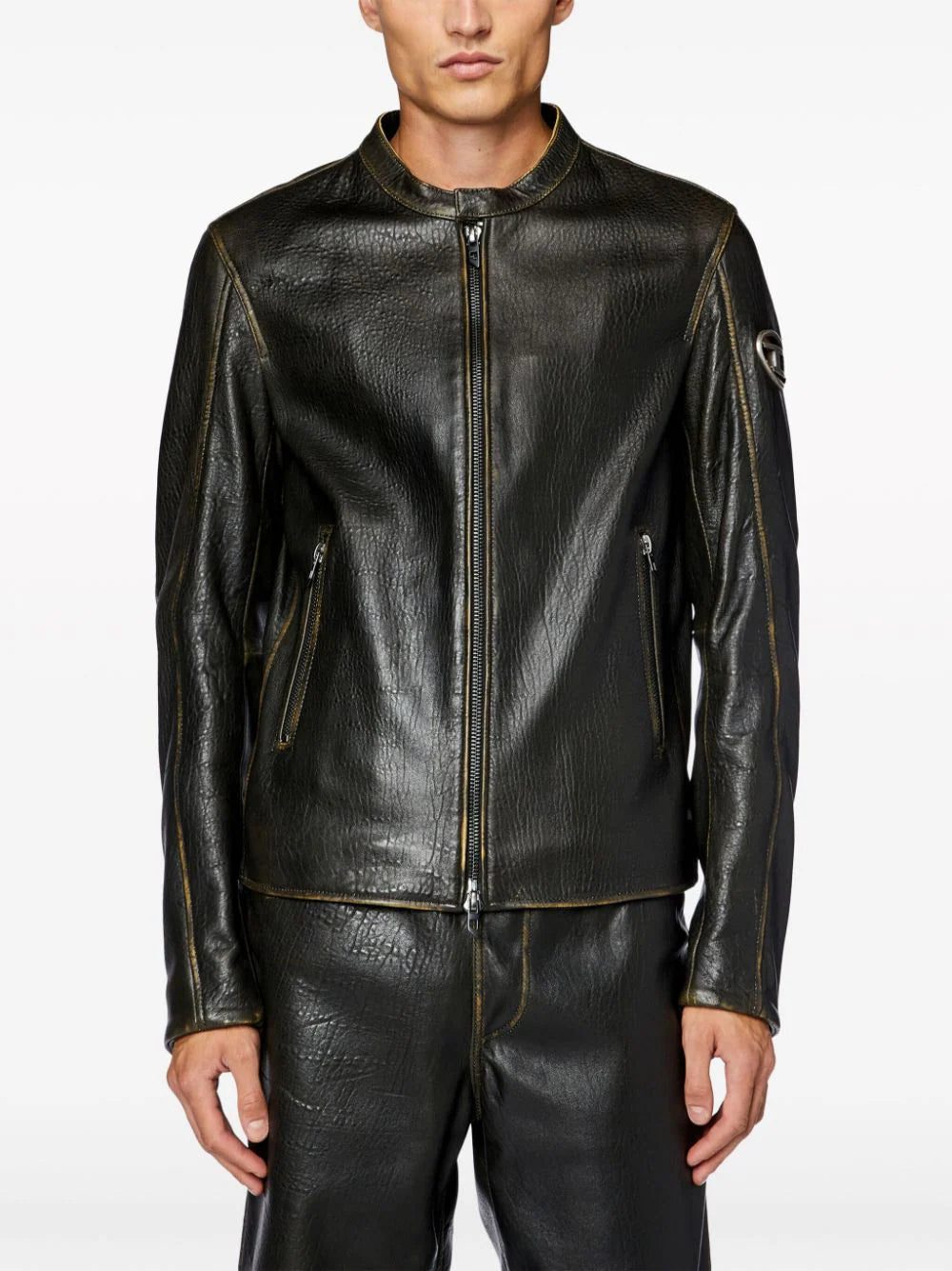 Diesel L-Cobbe leather jacket - Image 3