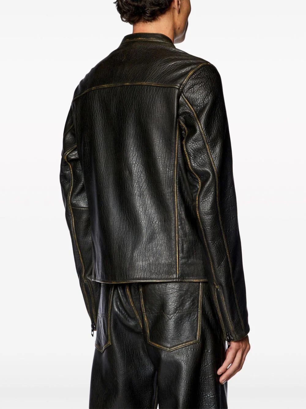 Diesel L-Cobbe leather jacket - Image 4