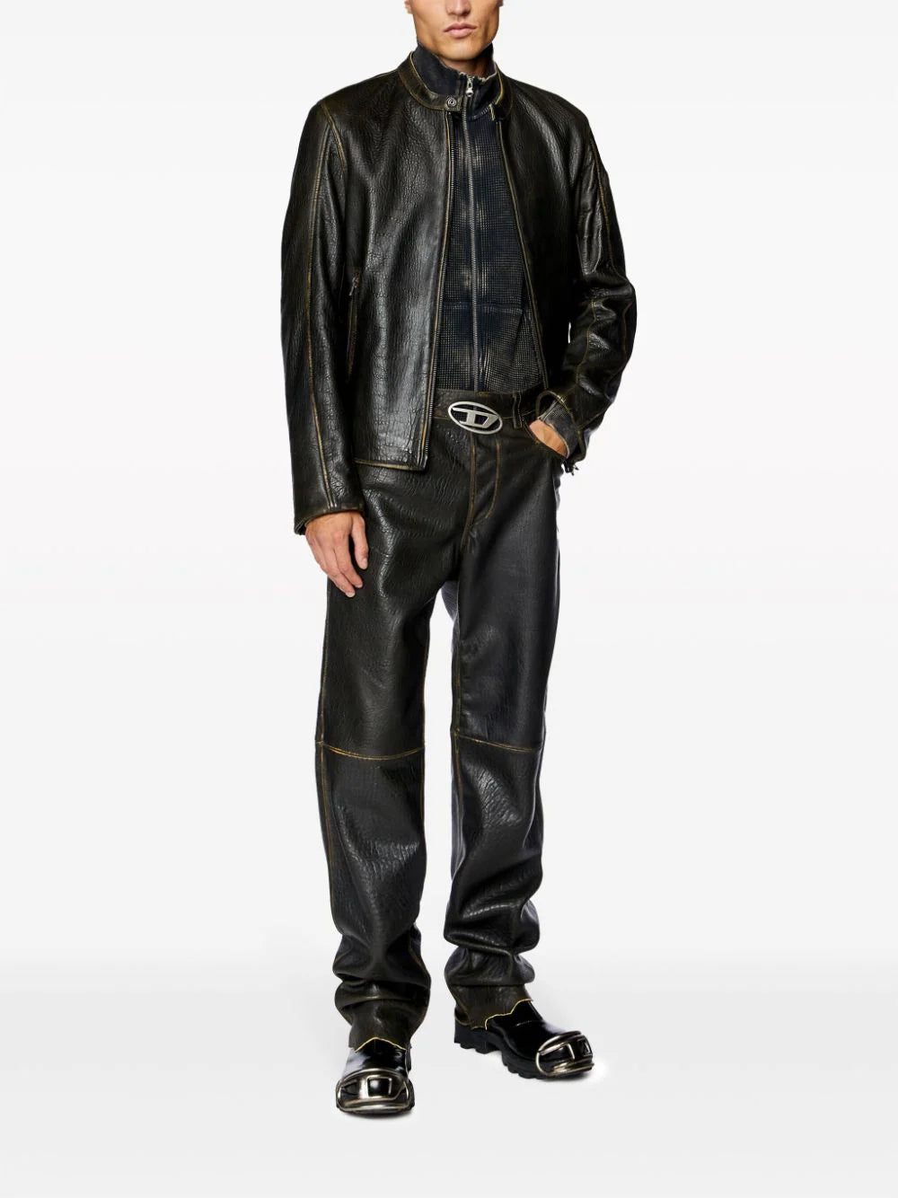 Diesel L-Cobbe leather jacket - Image 2