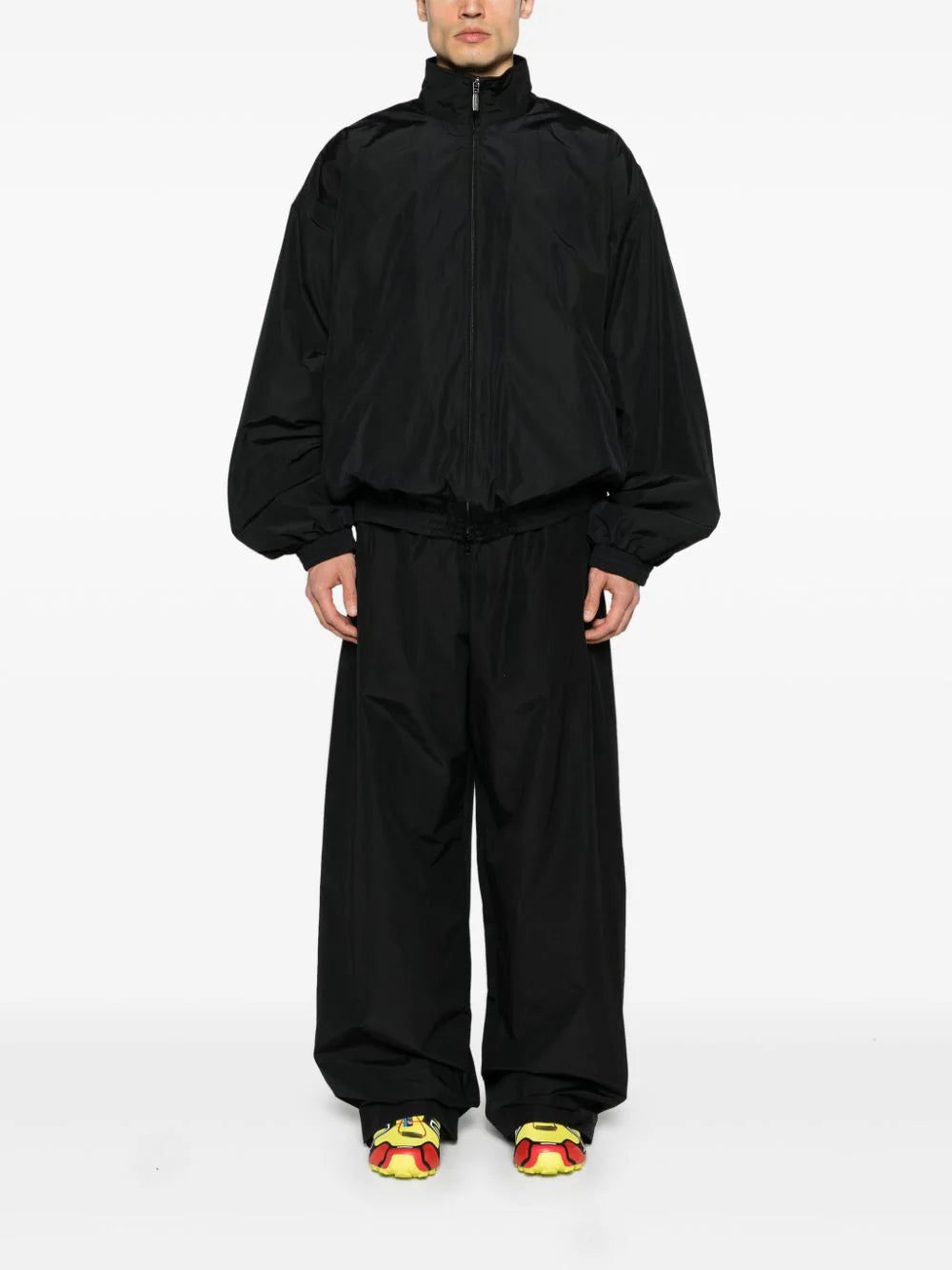 Balenciaga wide-leg technical poplin track pants - Image 3