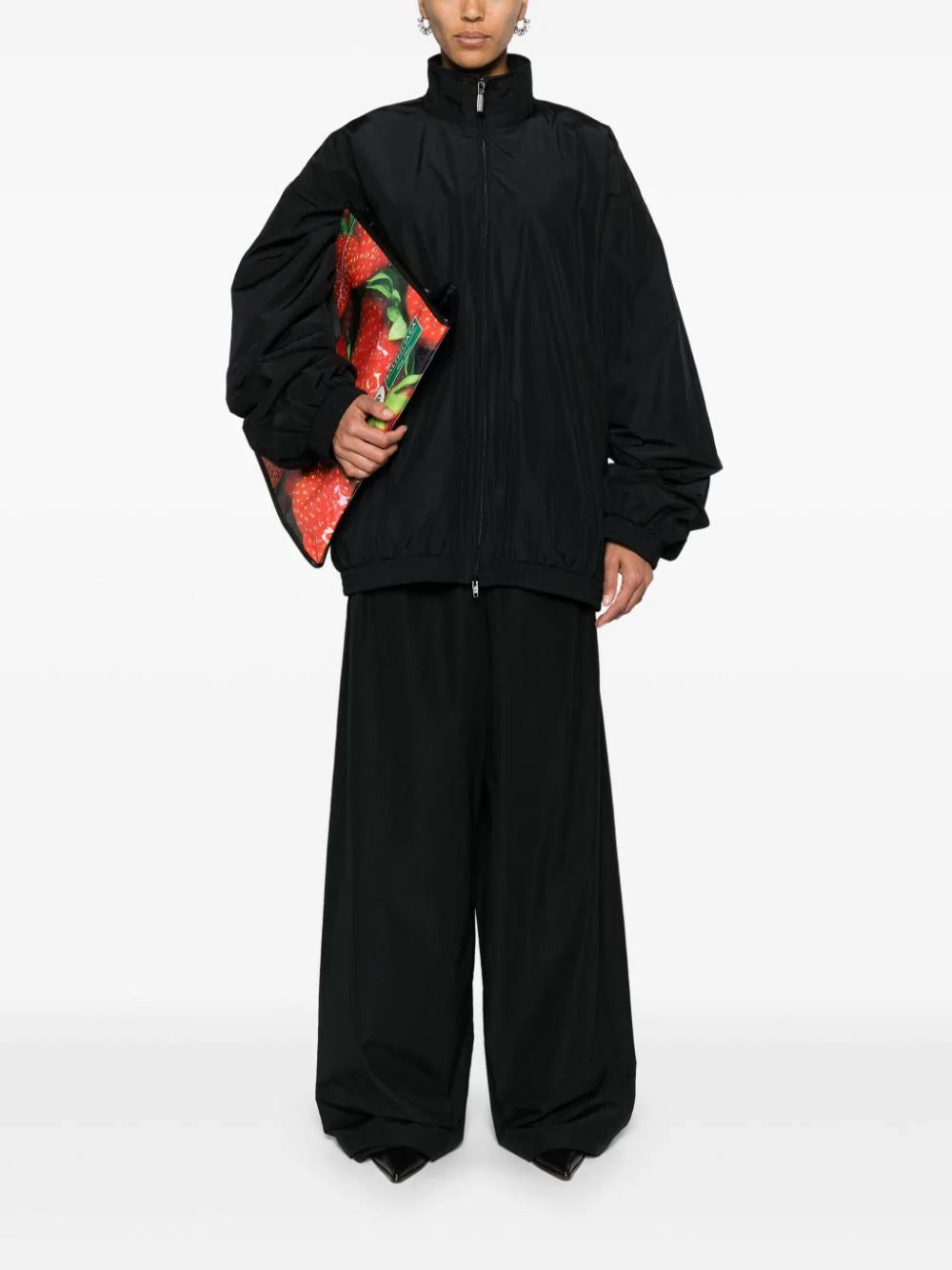 Balenciaga wide-leg technical poplin track pants - Image 2