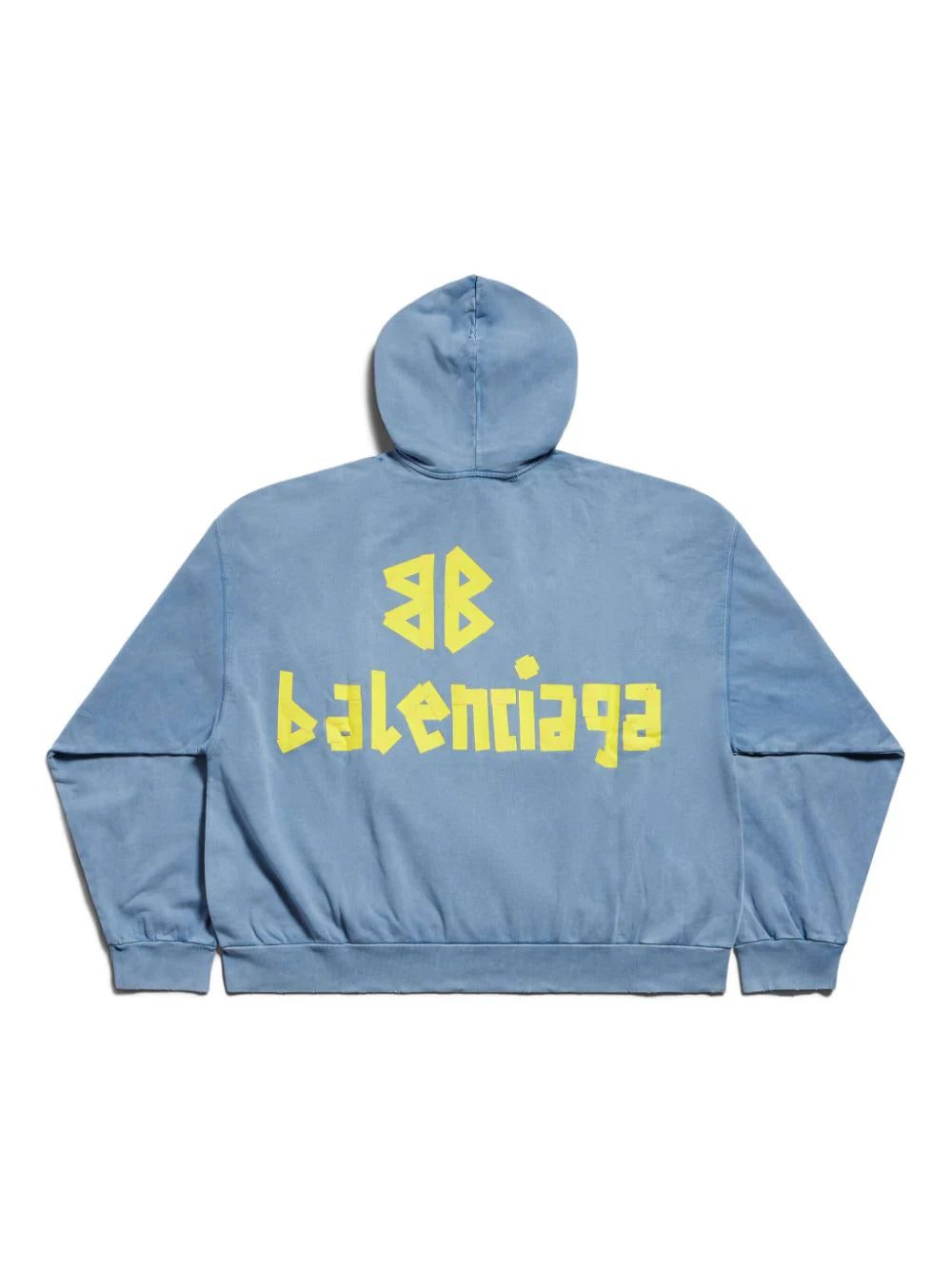 Balenciaga logo-print cotton hoodie - Image 2