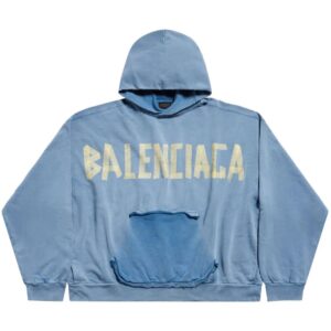 Balenciaga  logo-print cotton hoodie