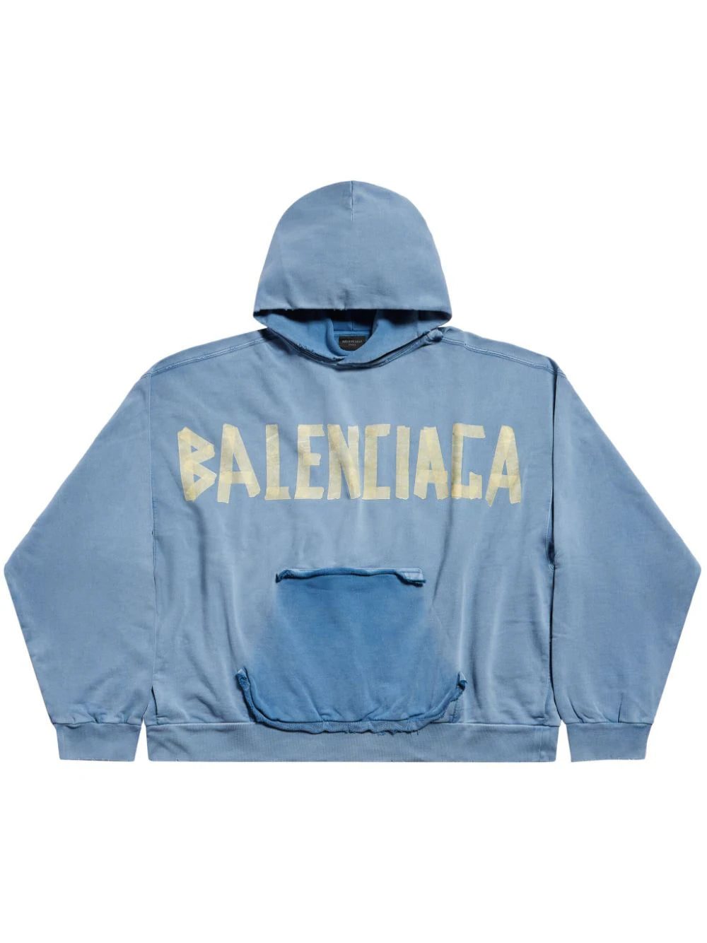Balenciaga logo-print cotton hoodie