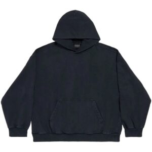 Balenciaga  logo-print cotton hoodie