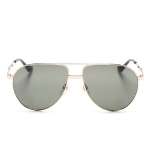 Gucci Eyewear Web-detail pilot-frame sunglasses