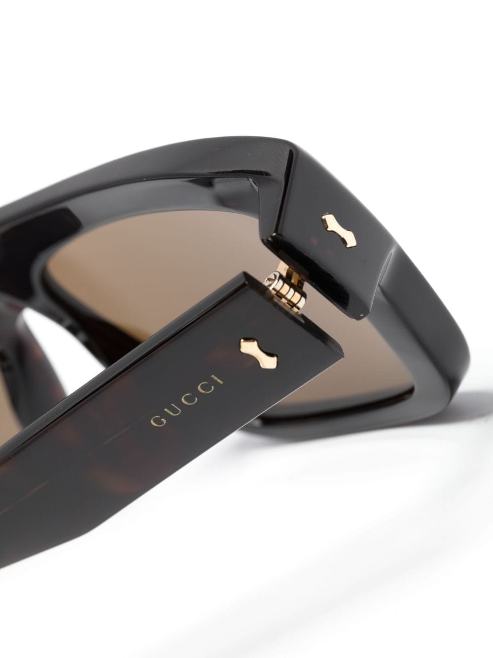 Gucci Eyewear logo-engraved rectangle-frame sunglasses - Image 3