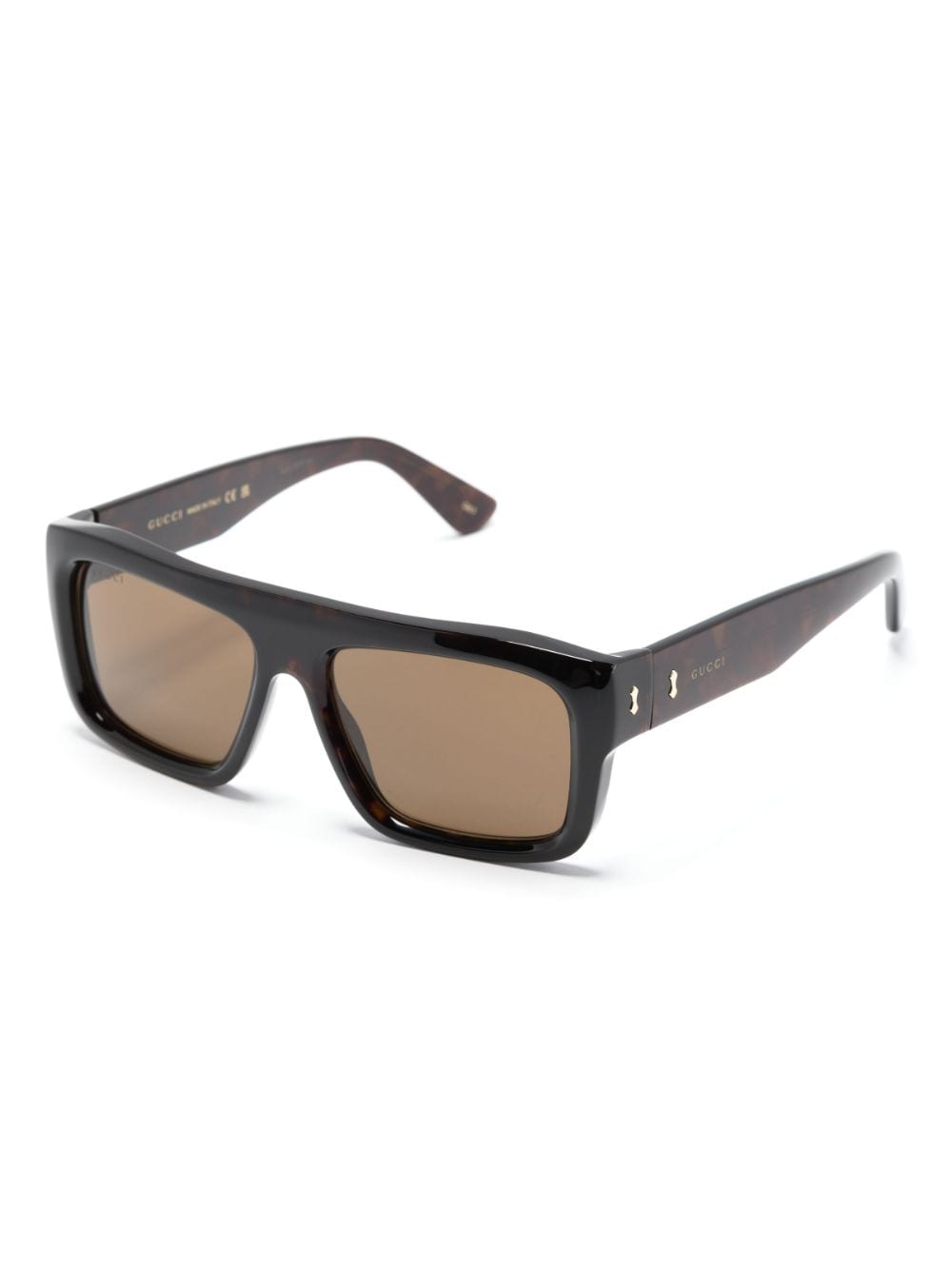 Gucci Eyewear logo-engraved rectangle-frame sunglasses - Image 2