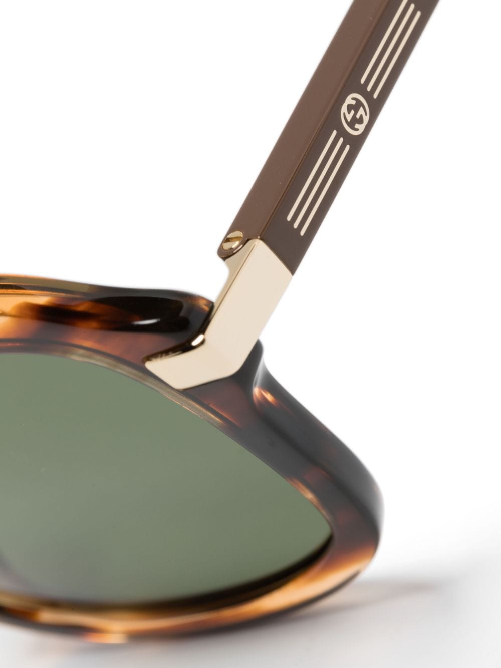 Gucci Eyewear tortoiseshell-effect pilot-frame sunglasses - Image 3