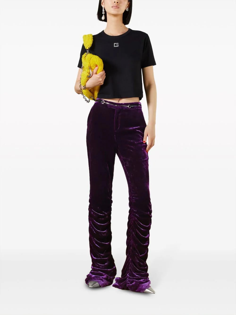 Gucci Square G crystal-embellished T-shirt - Image 4