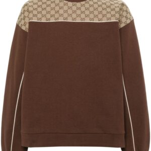 Gucci GG-canvas cotton sweatshirt