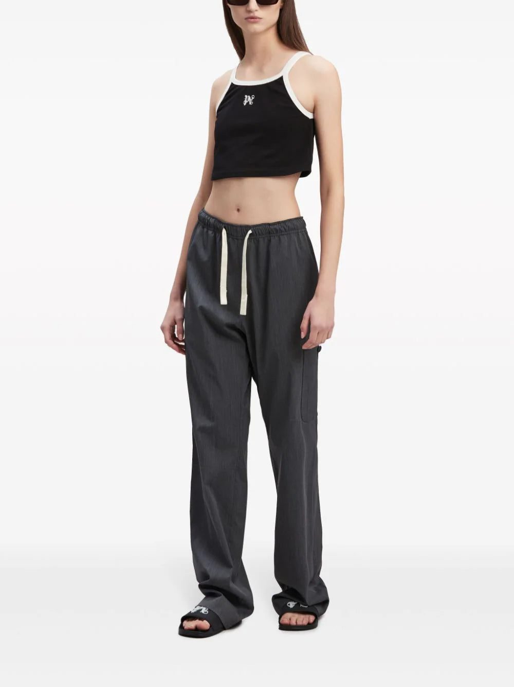 Palm Angels Monogram drawstring-waist trousers - Image 2