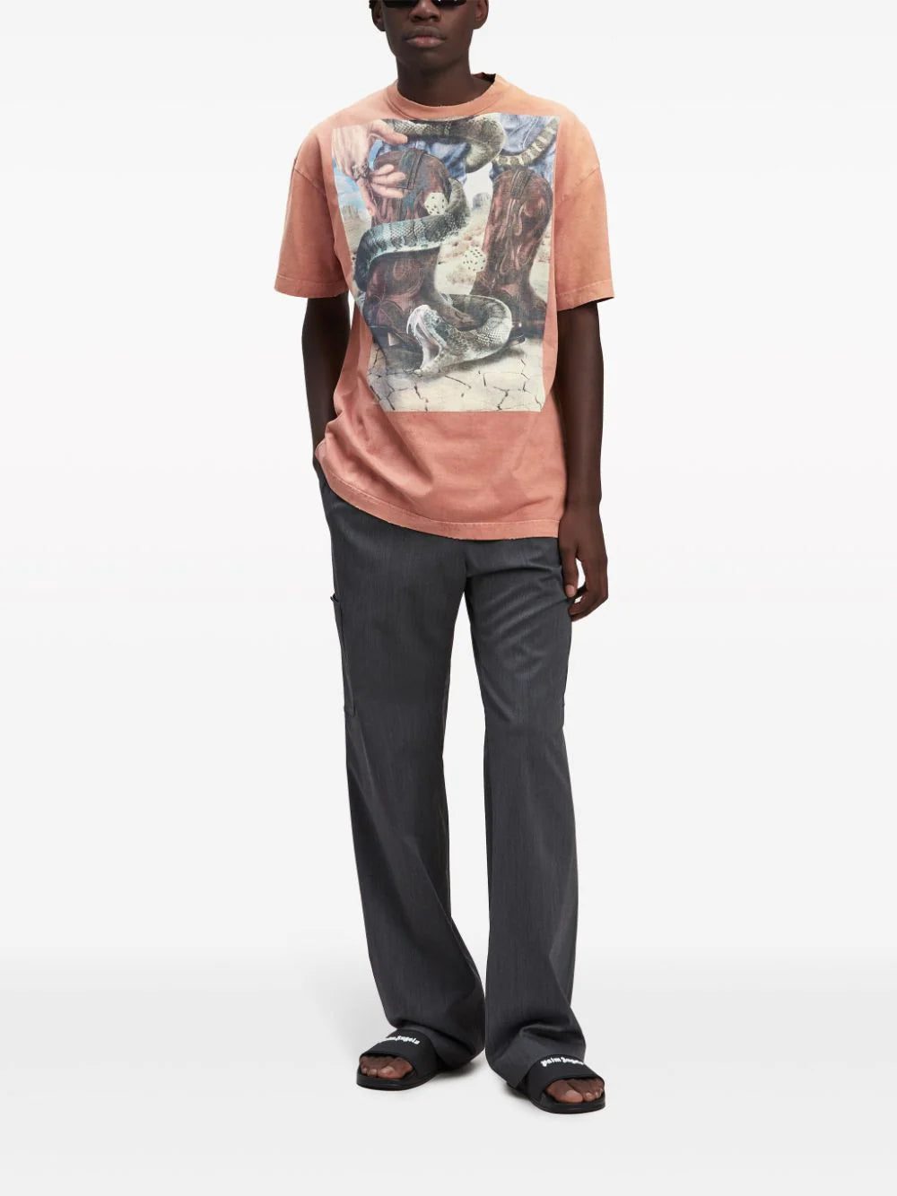 Palm Angels Monogram drawstring-waist trousers - Image 3