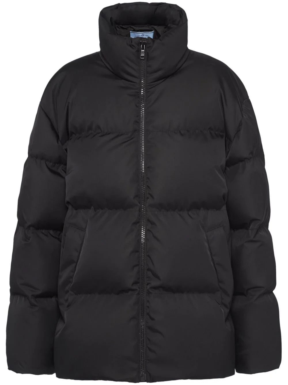 Prada Re-Nylon logo-embossed padded jacket