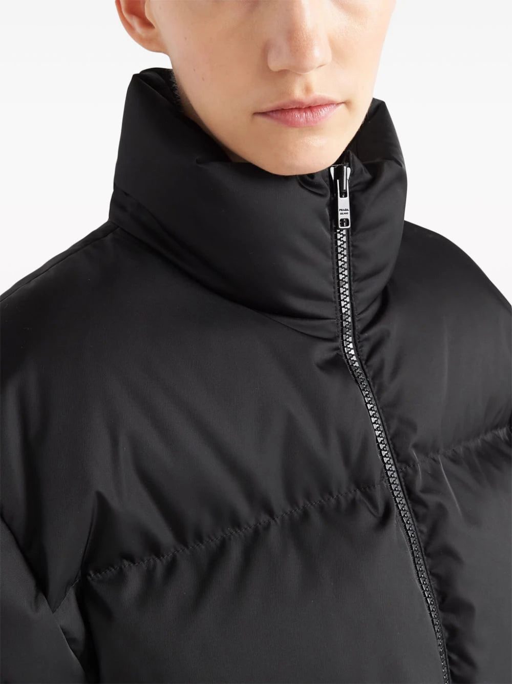Prada Re-Nylon logo-embossed padded jacket - Image 4