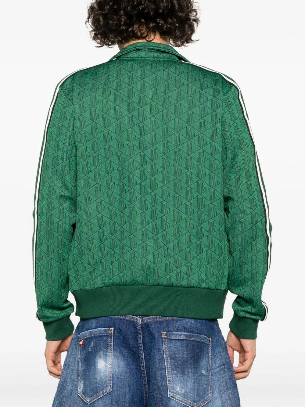 Lacoste Paris monogram-jacquard track jacket - Image 4