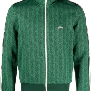 Lacoste Paris monogram-jacquard track jacket