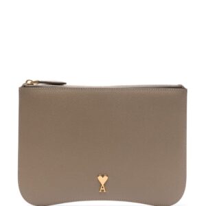 AMI Paris Paris Paris leather pouch