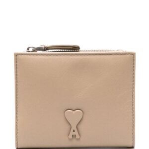 AMI Paris Ami de Coeur-embossed leather wallet