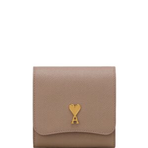 AMI Paris Paris Paris compact leather wallet